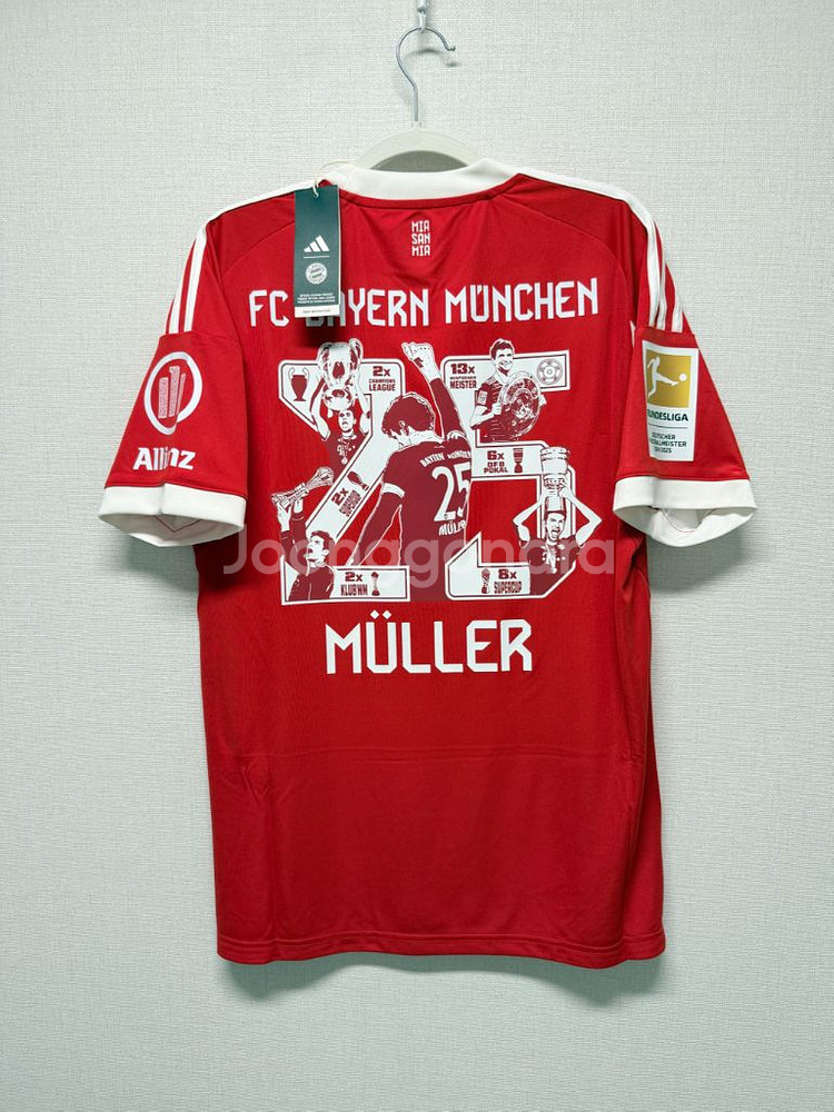 (새상품) 25-26 바이에른 뮌헨 홈 No.25 뮐러 기념 정품 유니폼--0