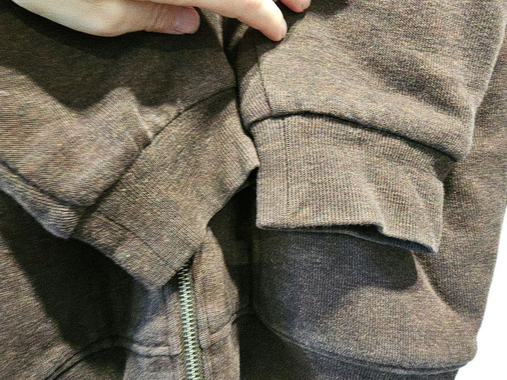 노튼 기모 브라운 후드집업--4