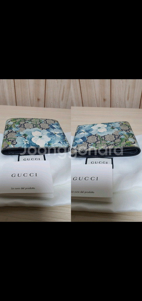 구찌 블룸 반지갑 정품S급(감정O)프라다루이비통디올고야드샤넬셀린느보테가생로랑버버리발렌시아가--6