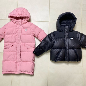 상태좋음 120호 일괄 뉴발란스 키즈 패딩 크롭 눕시 스타일 오리털 패딩 120호