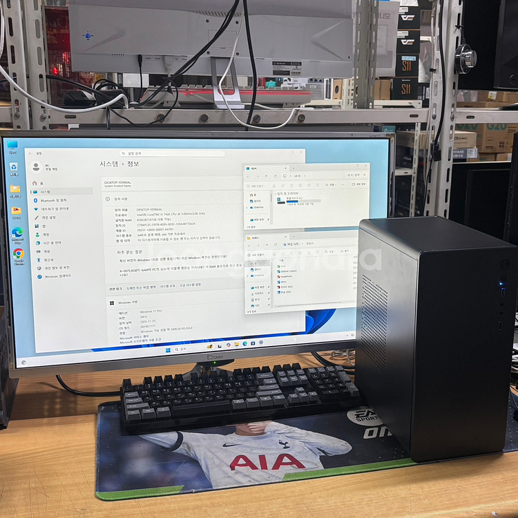 사무용 게임용 게이밍 i5-7세대 중고 조립 PC 본체 데스크탑 판매합니다! CAD, 영상편집, 작업용 무료배송!--1