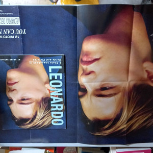 레오나르도 디카프리오 화보집 세월감 있습니다 / 포스터는 책속에 접힌상태로 있습니다