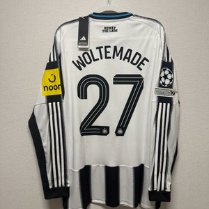 (새상품) 25-26 뉴캐슬 홈 긴팔 볼테마데 챔스 정품 유니폼