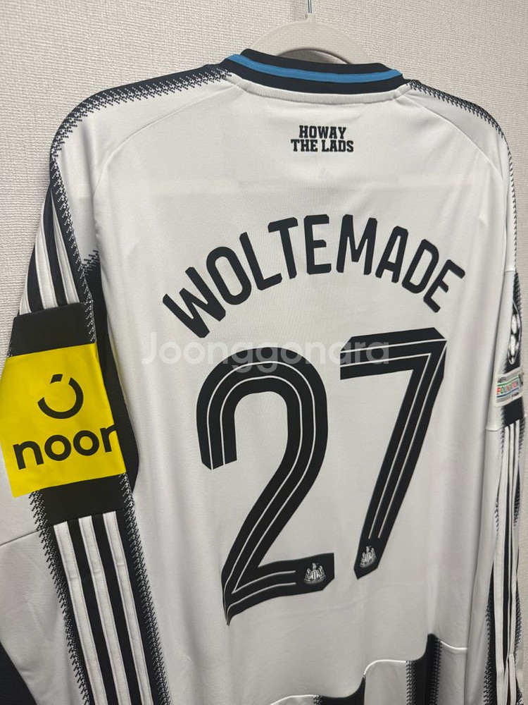 (새상품) 25-26 뉴캐슬 홈 긴팔 볼테마데 챔스 정품 유니폼--2