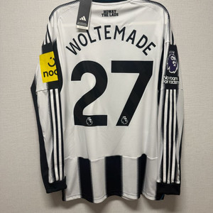 (새상품) 25-26 뉴캐슬 홈 긴팔 리그 볼테마데 정품 유니폼