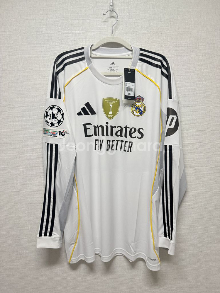 (새상품) 25-26 레알 마드리드 홈 긴팔 모드리치 챔스 정품 유니폼--1