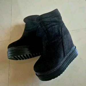 키높이 웨지 속굽 부츠/245/13cm