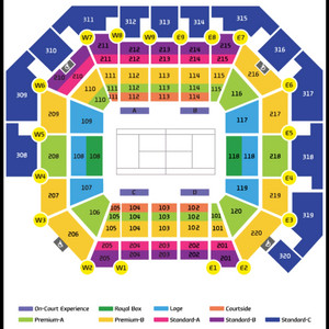 현대카드 슈퍼매치 테니스 시너 알카라스 코트사이드 3연석