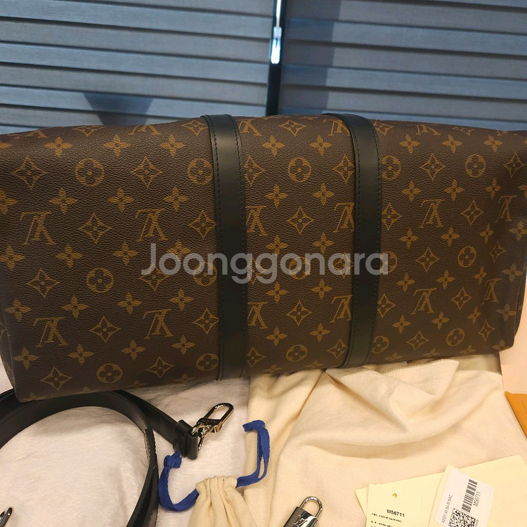 루이비통 마카사르 키폴45 여행 가방 보증서풀셋--6