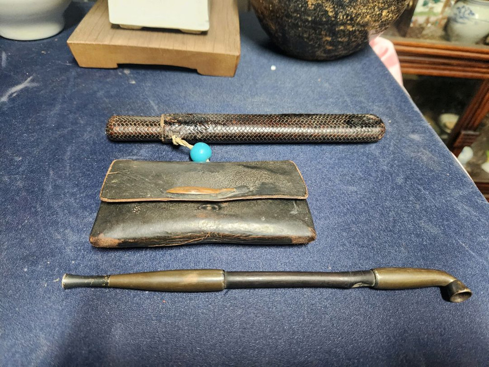 민속품 기생곰방대 셋트--0