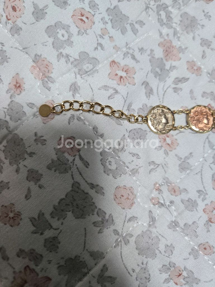 14k 고퀄 코인 패턴 체인 팔찌--7