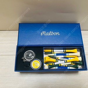 말본골프 볼마커&우드티 세트