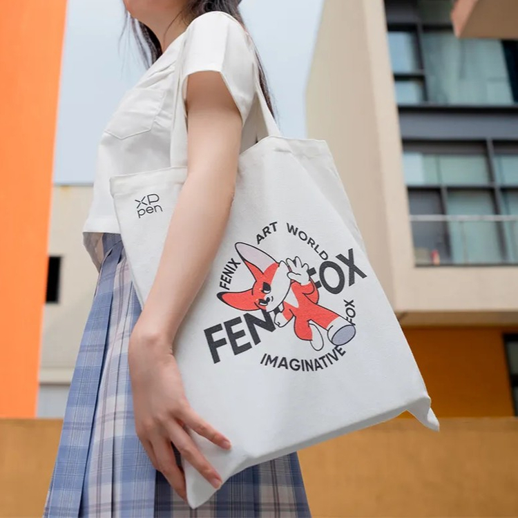 XPPEN 엑스피펜 공식 에코백 숄더 가방 FENFOX--2