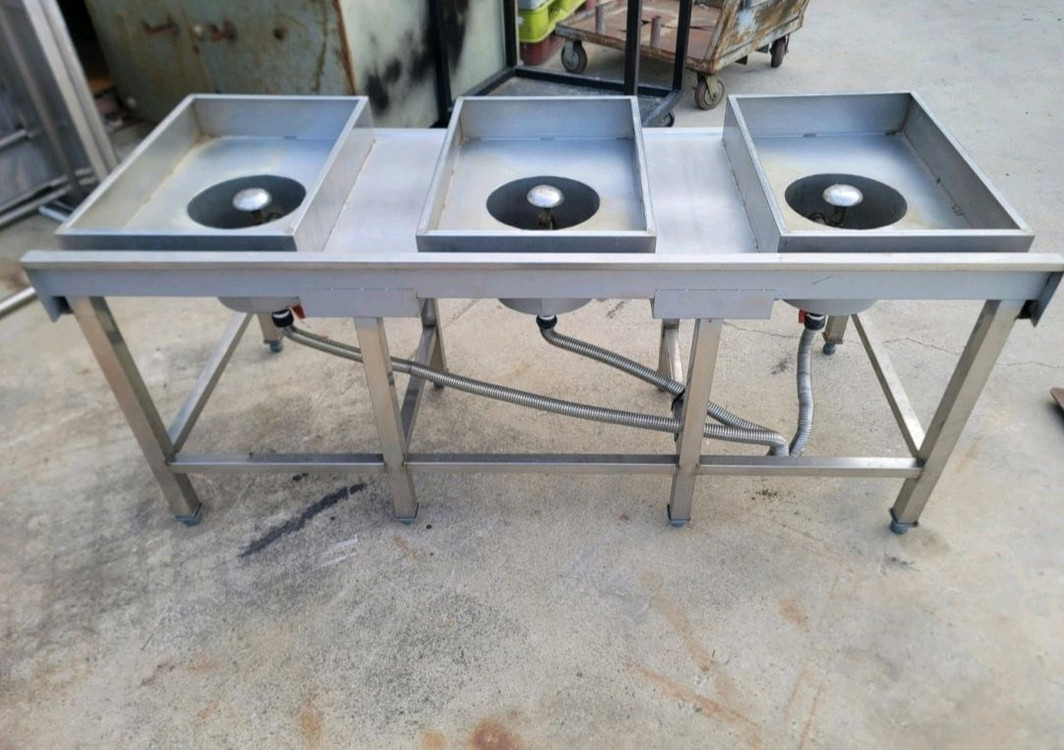 업소용 대게 스팀 찜기 3구 + 태림 스팀 보일러 이미지