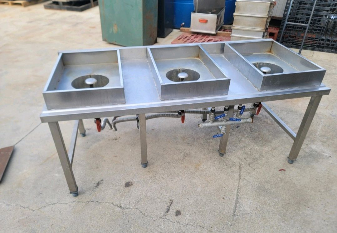 업소용 대게 스팀 찜기 3구 + 태림 스팀 보일러 이미지