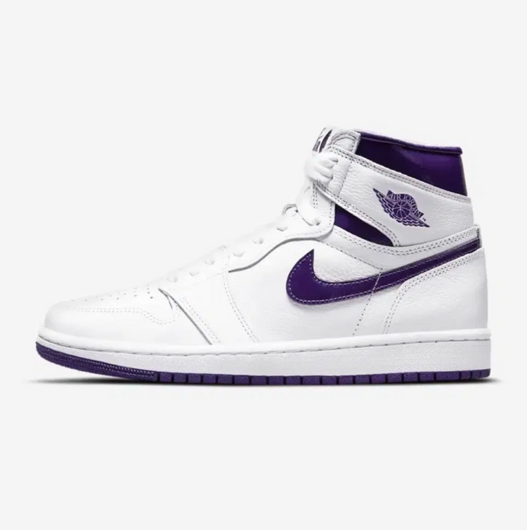 [245] 나이키 우먼 에어 조던1 하이 코트 퍼플 운동화 이미지