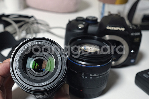 올림푸스 E-520 랜즈2개,플레쉬 set 팝니다--4