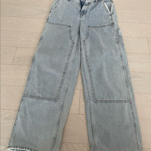 H&M 에이치엔엠 포켓 디테일 와이드핏 연청바지