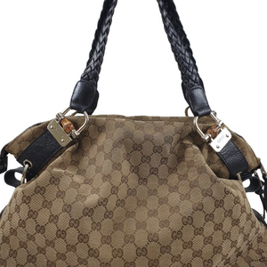 구찌 뱀부바 GG 캔버스 토트백