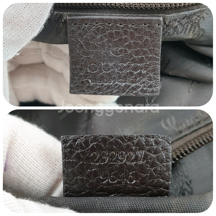 구찌 뱀부바 GG 캔버스 토트백--9