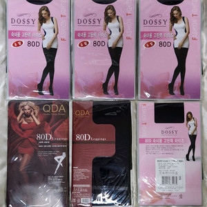DOSSY QDA 80D 여성용 스타킹 6족 이미지