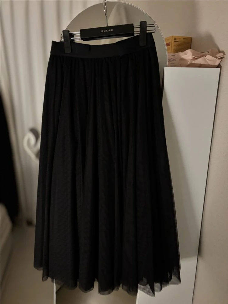 지수다움 Plie Skirt 샤스커트 블랙 M 이미지