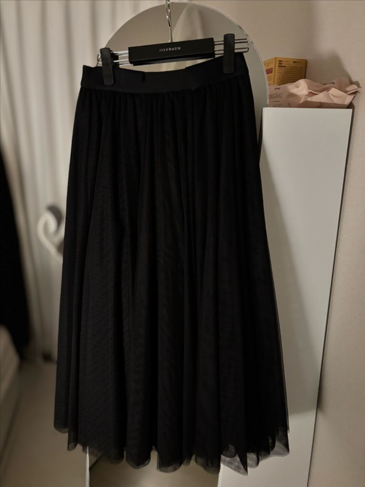 지수다움 Plie Skirt 샤스커트 블랙 M 이미지
