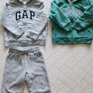 갭베이비 3y 유아옷 기모바지 후드 점퍼 아기옷 100사이즈 외출복