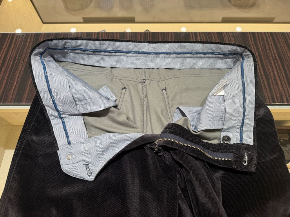 브리오니 블랙 벨벳 바지 36--2