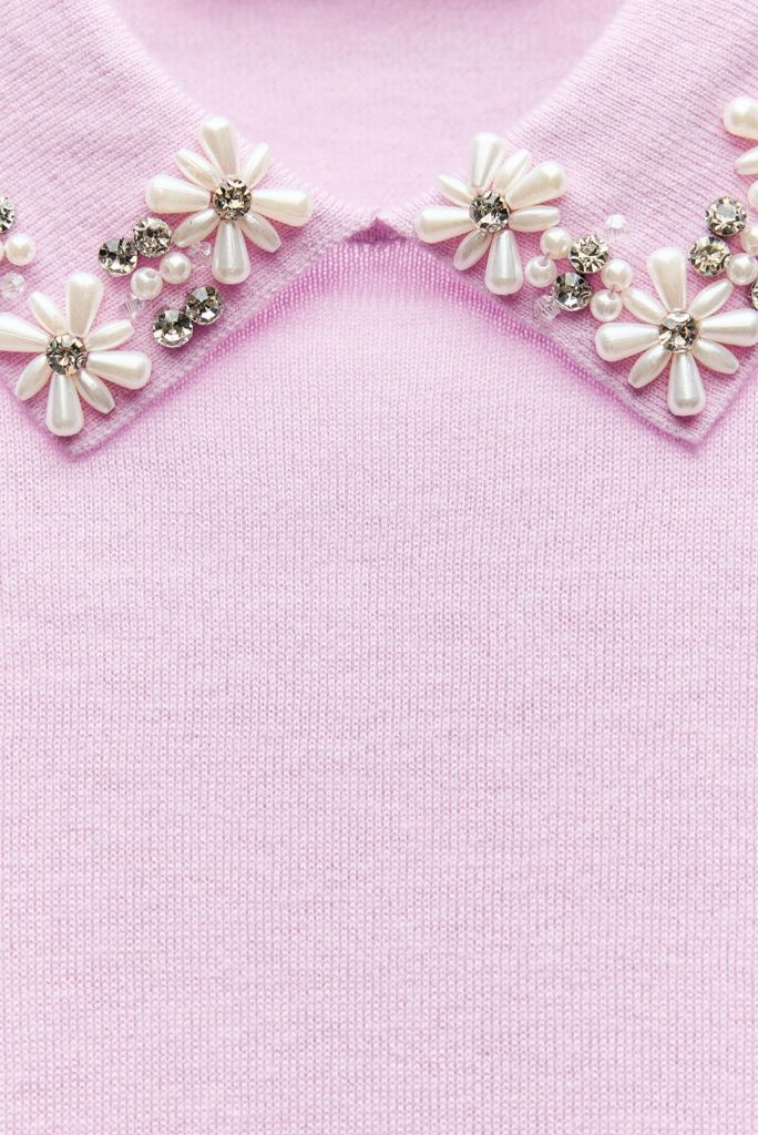 zara 자라 펄 칼라 니트 스웨터 79900-39900 택있는 새상품--5