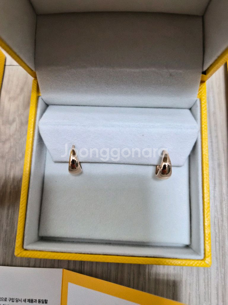 로제도르 젬퓨어 로즈골드 핑크골드 14K 귀걸이--0