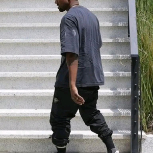 정품 슈프림x스톤아일랜드 나일론 메탈 팬츠 블랙 M