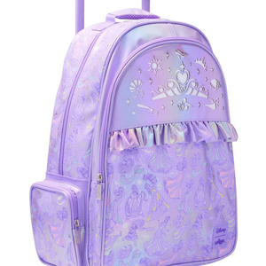 스미글 디즈니 프린세스 트롤리 백팩 라이트 업 휠 캐리어