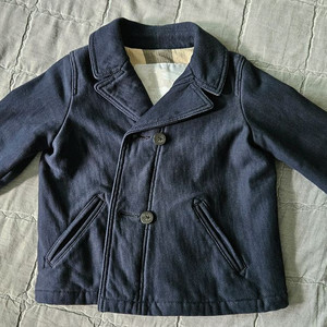 버버리 키즈 베이비 네이비 코트 자켓 18m 이미지