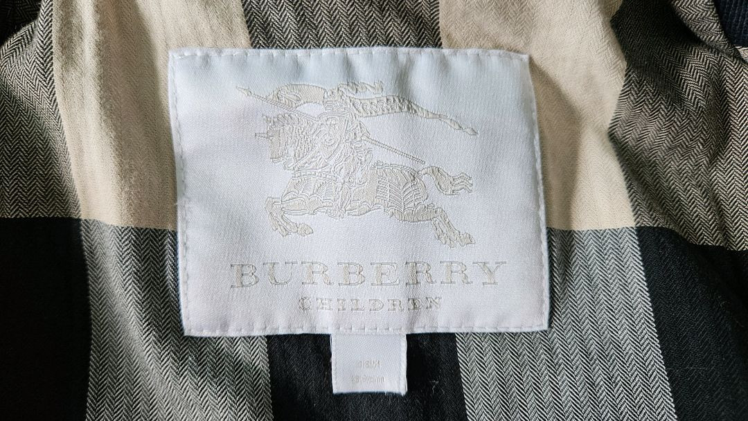 버버리 키즈 베이비 네이비 코트 자켓 18m 이미지