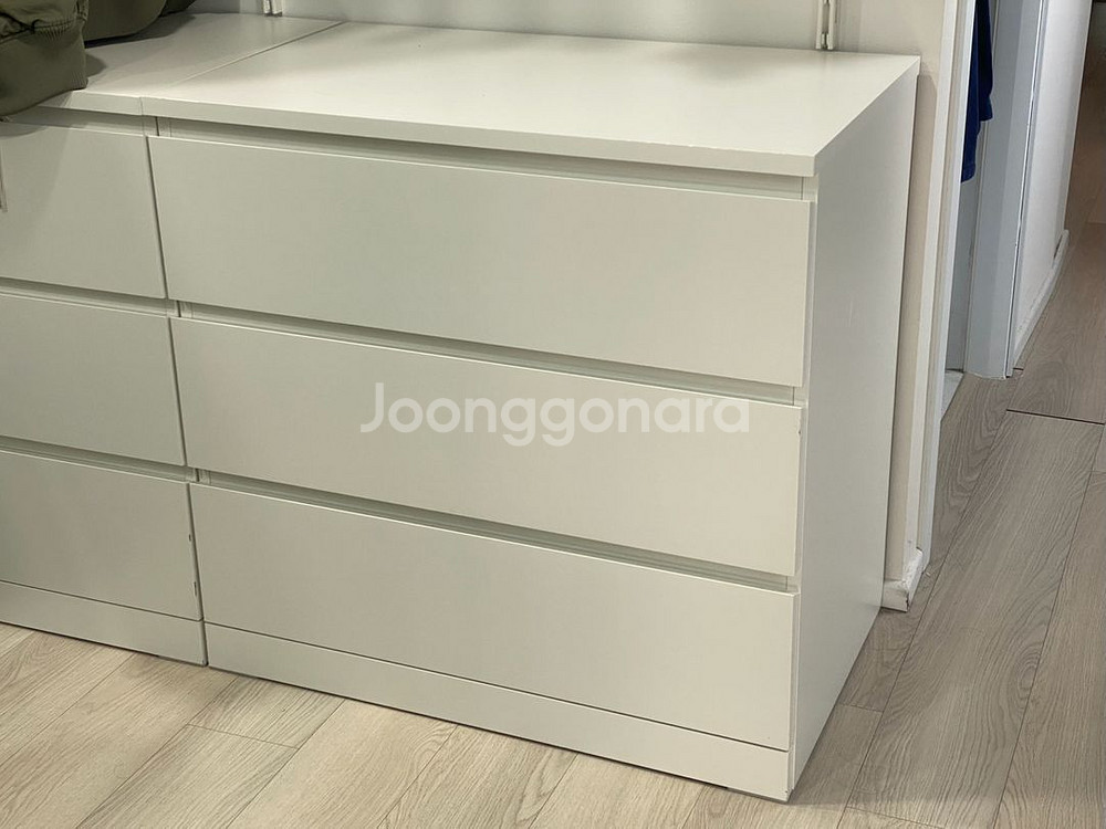 이케아 말름 MALM 3칸 수납 서랍장--0