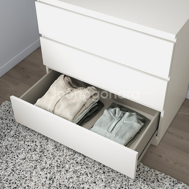 이케아 말름 MALM 3칸 수납 서랍장--1