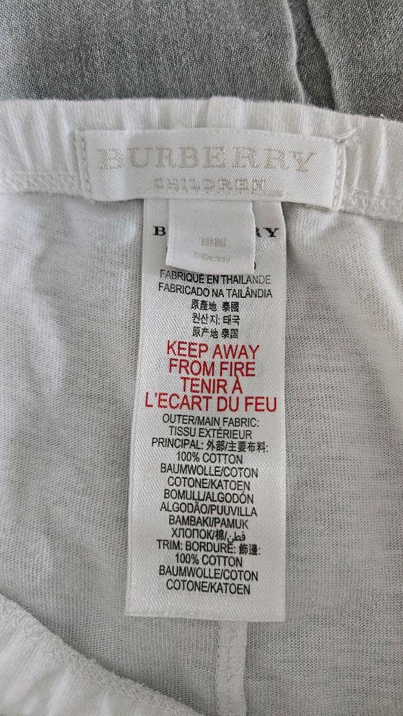 버버리 키즈 베이비 레깅스 바지 18m 이미지