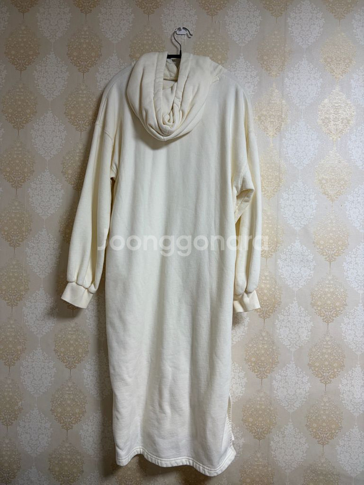 롱 기모 후드 원피스(아이보리)--1