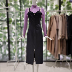 듀엘 진주 뷔스티에 원피스 S 44-55 네이비