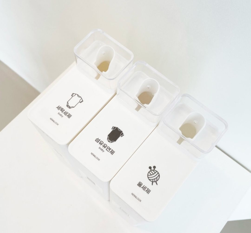 세탁세제 리필용기 세제용기 세제통 다용도용기 이미지