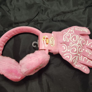 어린이 겨울철 방한 귀마개 장갑세트