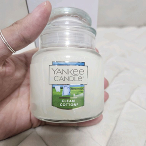 [미사용&새제품] 양키캔들 클린코튼 스몰자캔들 3.7oz / 104g