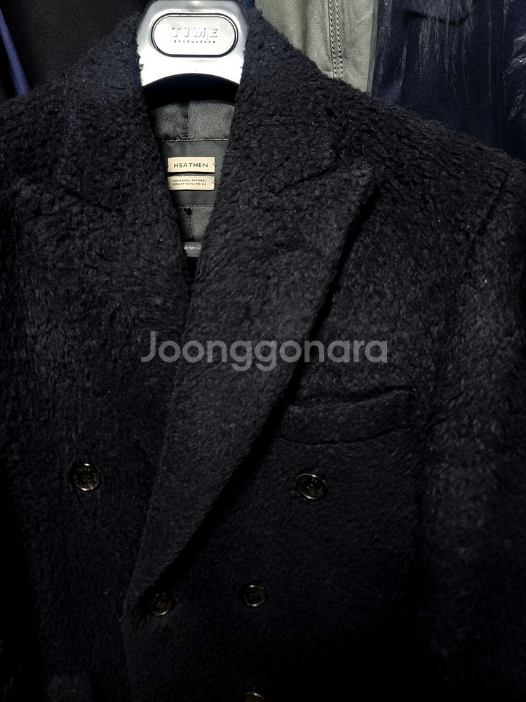 헤든앤미로 / 피크드라펠 알파카 더블 브레스티드 코트 / 50[105]--1