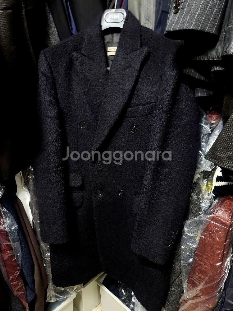 헤든앤미로 / 피크드라펠 알파카 더블 브레스티드 코트 / 50[105]--4