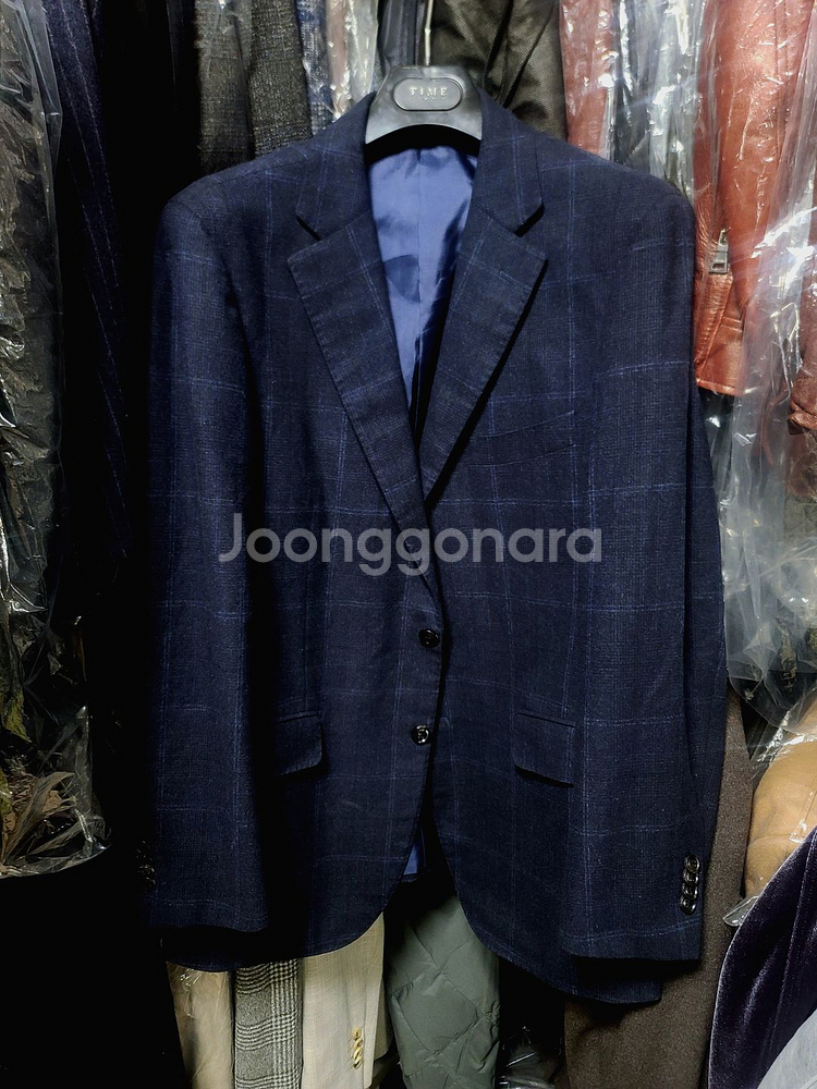 갤럭시 / 란스미어 180수 최고가 윈도우 플란넬 울캐시미어 체크 수트 / 105-110, 34-35--0