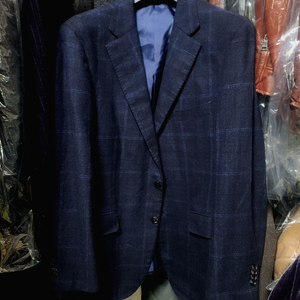 갤럭시 / 란스미어 180수 최고가 윈도우 플란넬 울캐시미어 체크 수트 / 105-110, 34-35