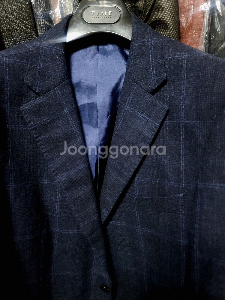 갤럭시 / 란스미어 180수 최고가 윈도우 플란넬 울캐시미어 체크 수트 / 105-110, 34-35--1