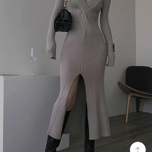 크로스 골지 슬림원피스m 44-55