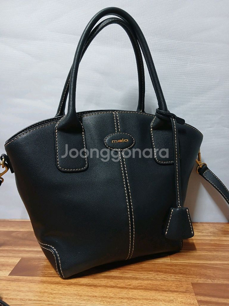malo 말로 블랙 토트백 &크로스--0